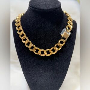 Gold Plated Cuban Necklace- 18 inches